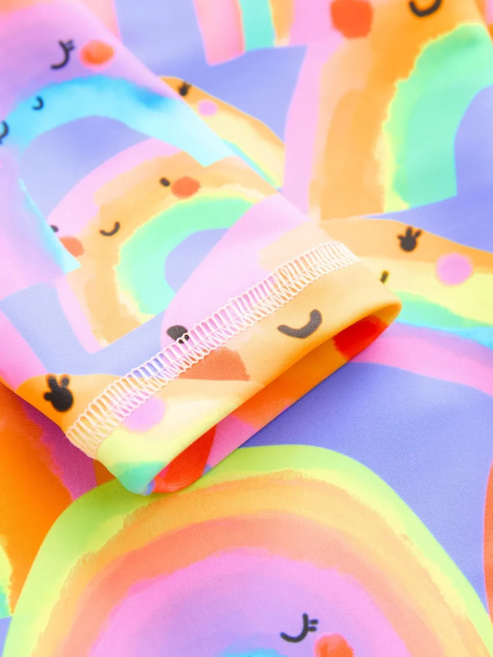 Purple Rainbow Long Leg Sunsafe Swimsuit (3mths-7yrs)