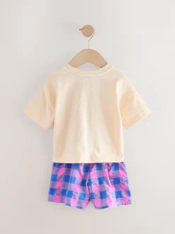 Purple T-Shirt and Short Set (3mths-7yrs)