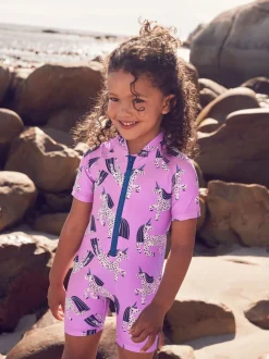 Purple Unicorn Sunsafe Swimsuit (3mths-10yrs)
