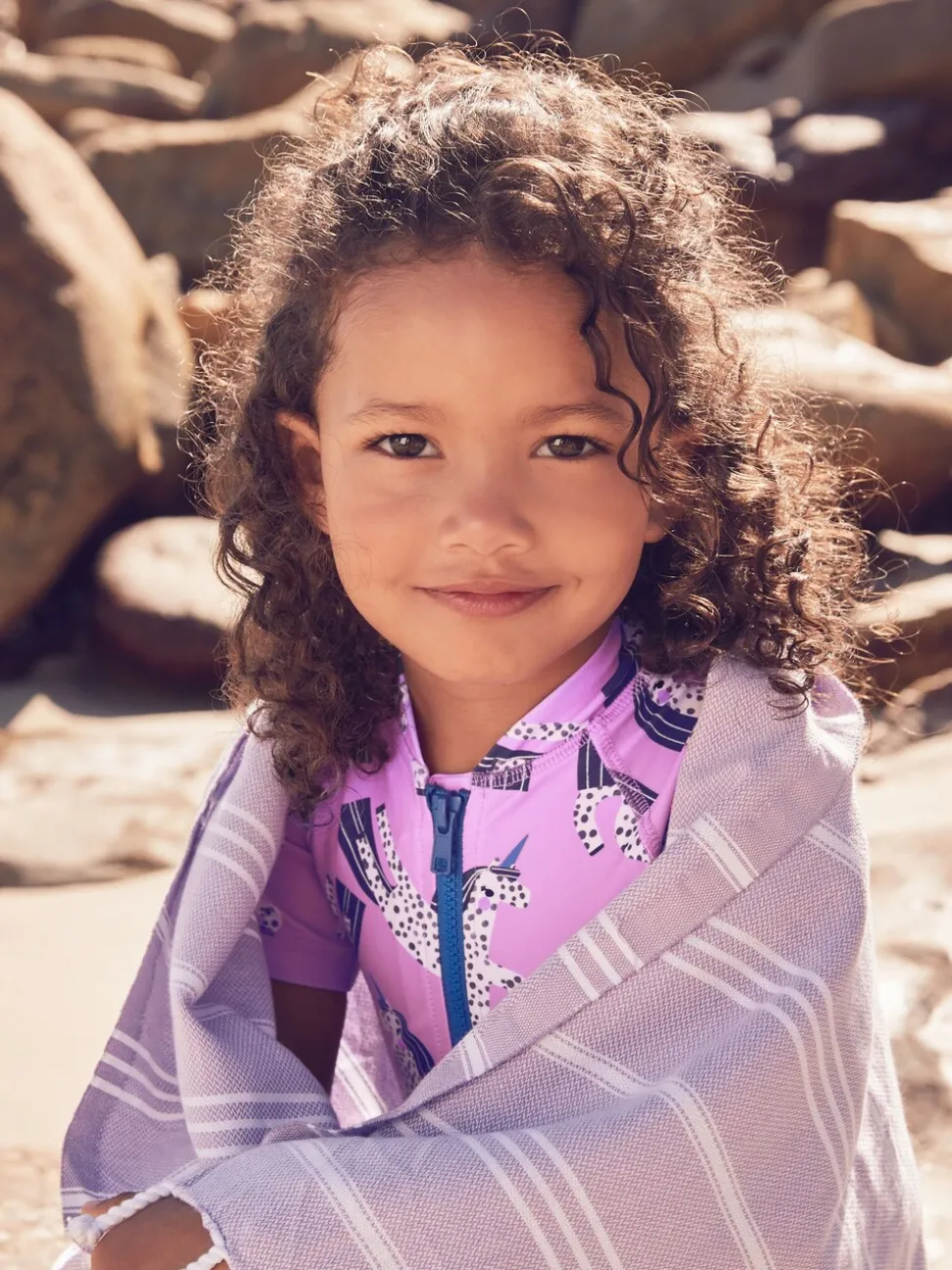 Purple Unicorn Sunsafe Swimsuit (3mths-10yrs)