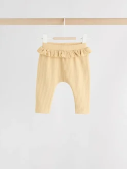 Purple/Yellow/Cream Ditsy Baby Leggings 4 Pack (0mths-2yrs)