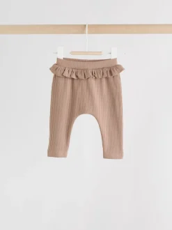 Purple/Yellow/Cream Ditsy Baby Leggings 4 Pack (0mths-2yrs)