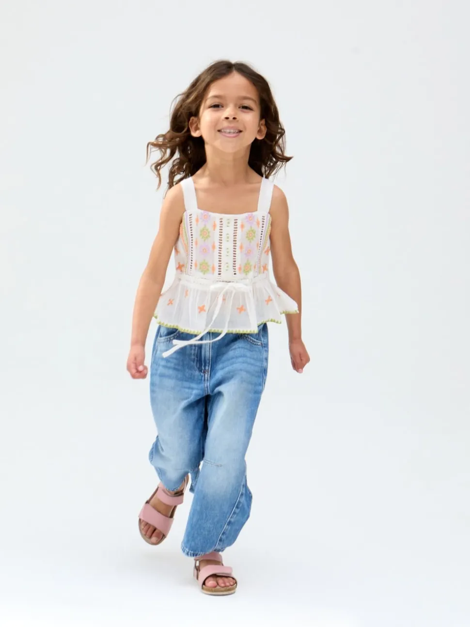 Raffya Cream Penny 100% Cotton Vest