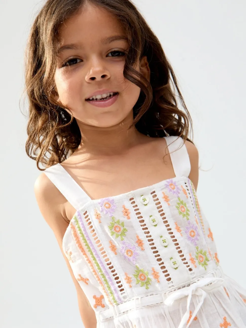 Raffya Cream Penny 100% Cotton Vest
