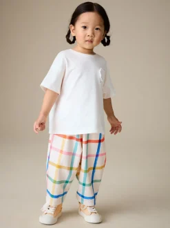 Rainbow Check Barrel Leg Trousers (3mths-7yrs)