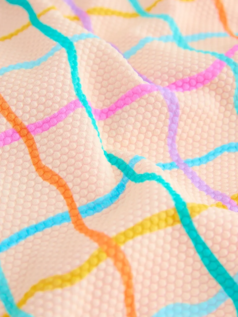Rainbow Check Frill Leg Swimsuit (3mths-7yrs)