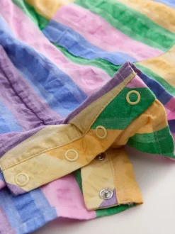 Rainbow Stripe Sleeveless Playsuit (3mths-7yrs)
