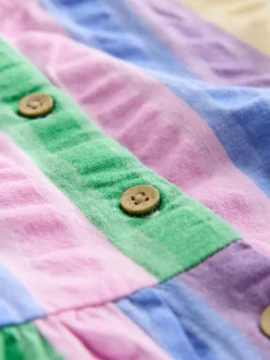 Rainbow Stripe Sleeveless Playsuit (3mths-7yrs)