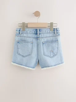 Rainbow 100% Cotton Frayed Edge Distressed Shorts (3-16yrs)