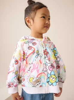 Rainbow Doodle Graffiti Hoodie (3mths-7yrs)