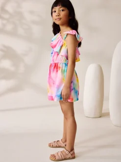 Rainbow Frill Shoulder Playsuit (3-16yrs)