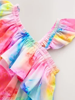 Rainbow Frill Shoulder Playsuit (3-16yrs)