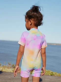 Rainbow Ombre Hearts Sunsafe Swimsuit (3mths-10yrs)