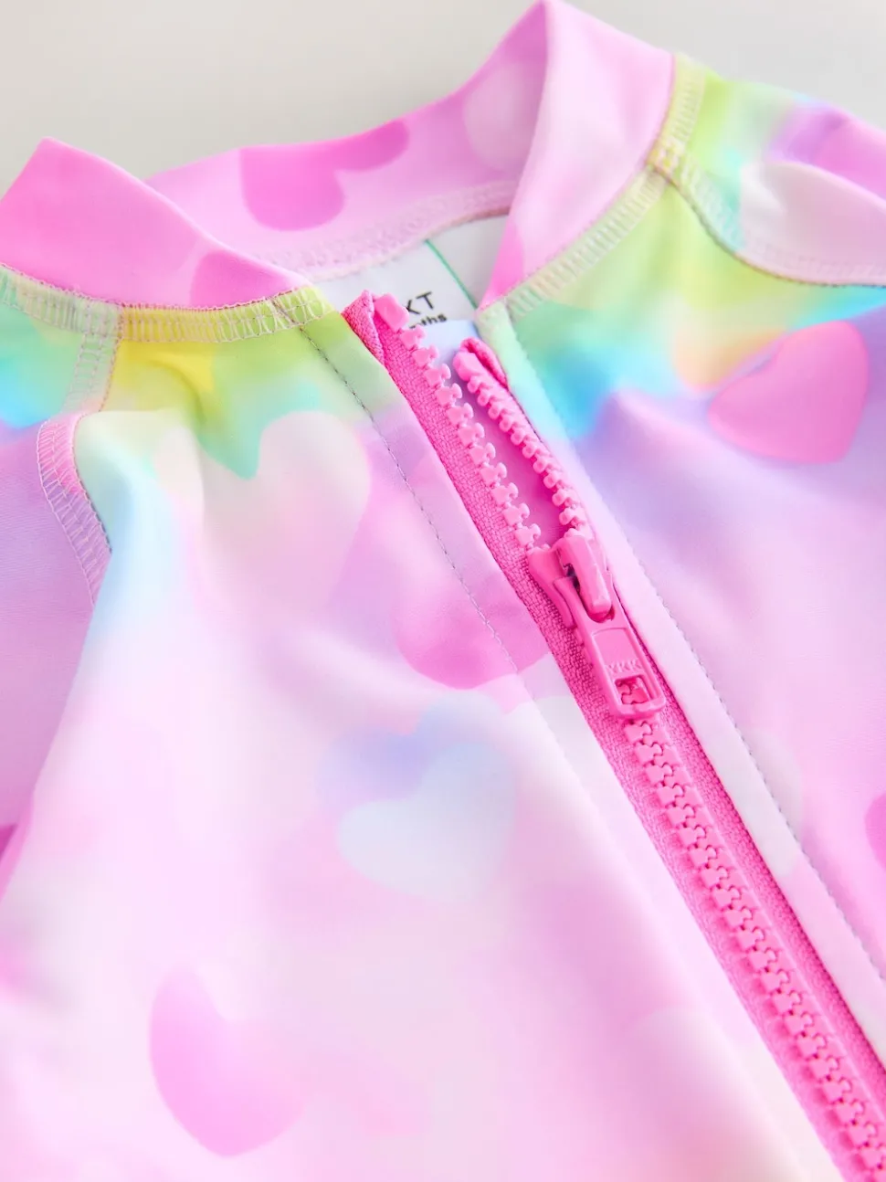 Rainbow Ombre Hearts Sunsafe Swimsuit (3mths-10yrs)