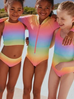 Rainbow Ombre Scoop Neck Swimsuit (3-16yrs)