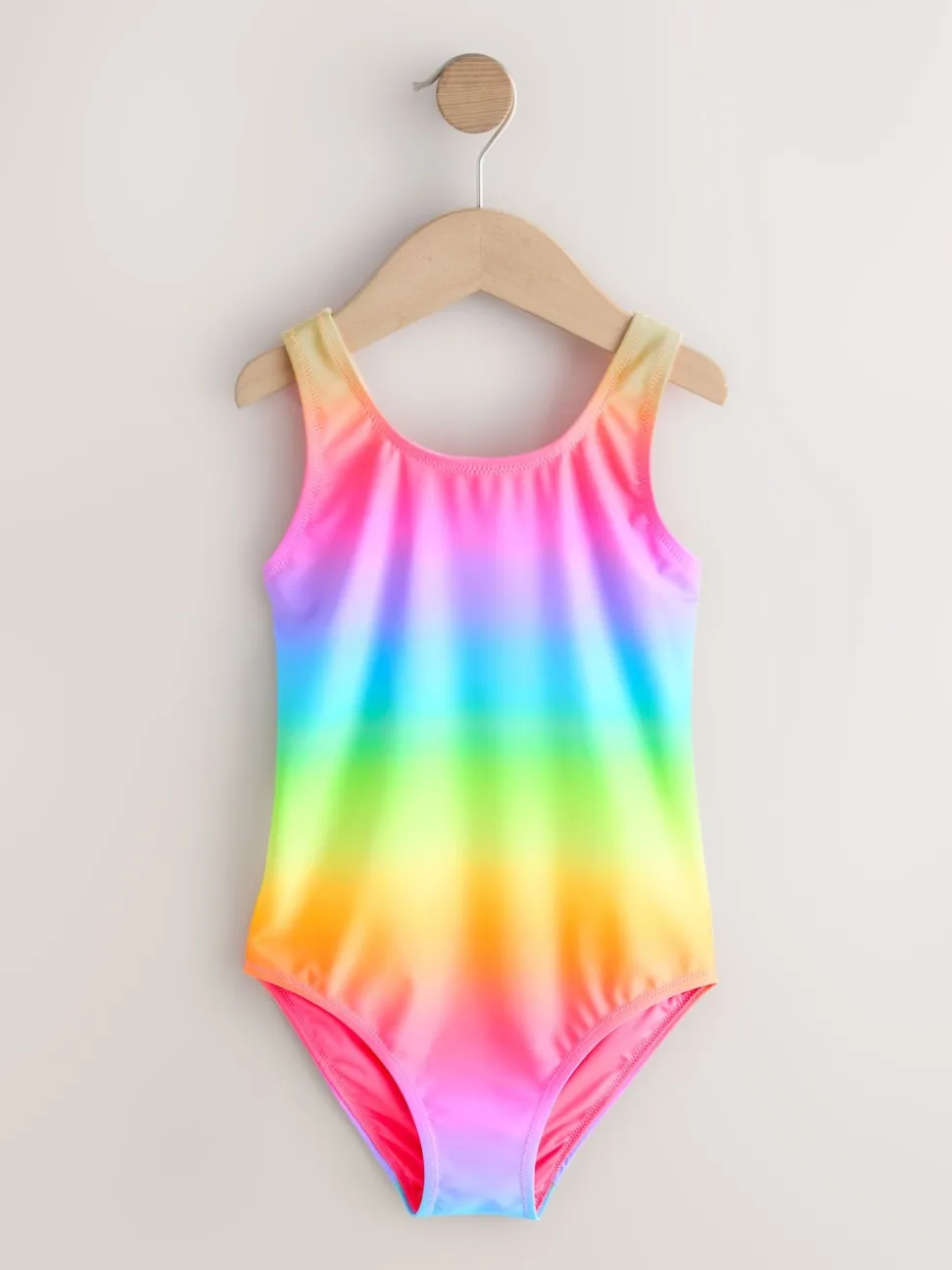 Rainbow Ombre Scoop Neck Swimsuit (3-16yrs)