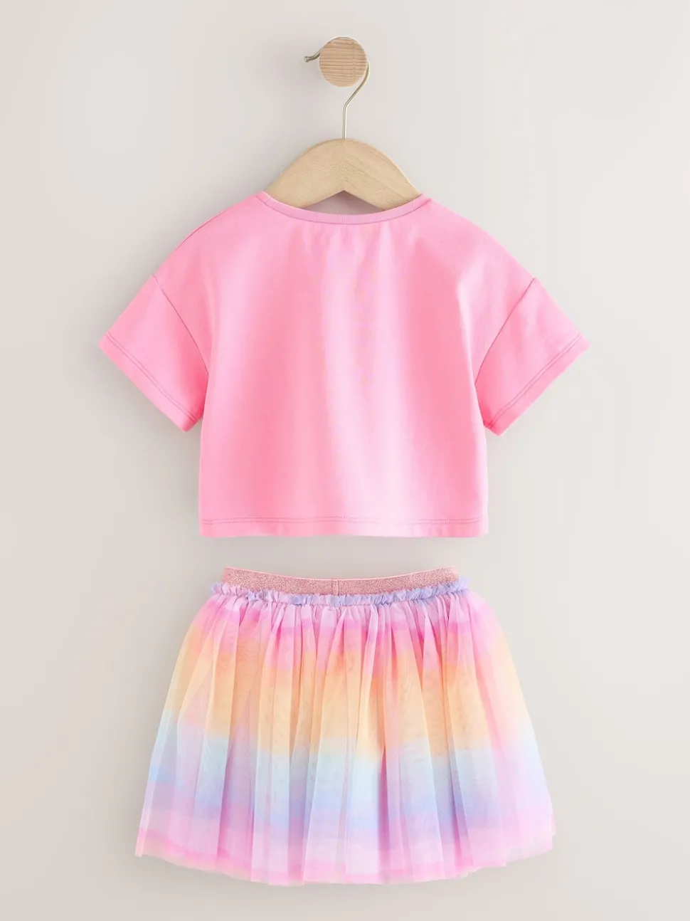 Rainbow/Pink Top and Tutu Skirt Set (3mths-7yrs)