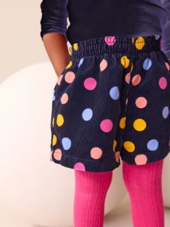 Rainbow Polka Dot Corduroy Shorts and Tights Set (3mths-7yrs)