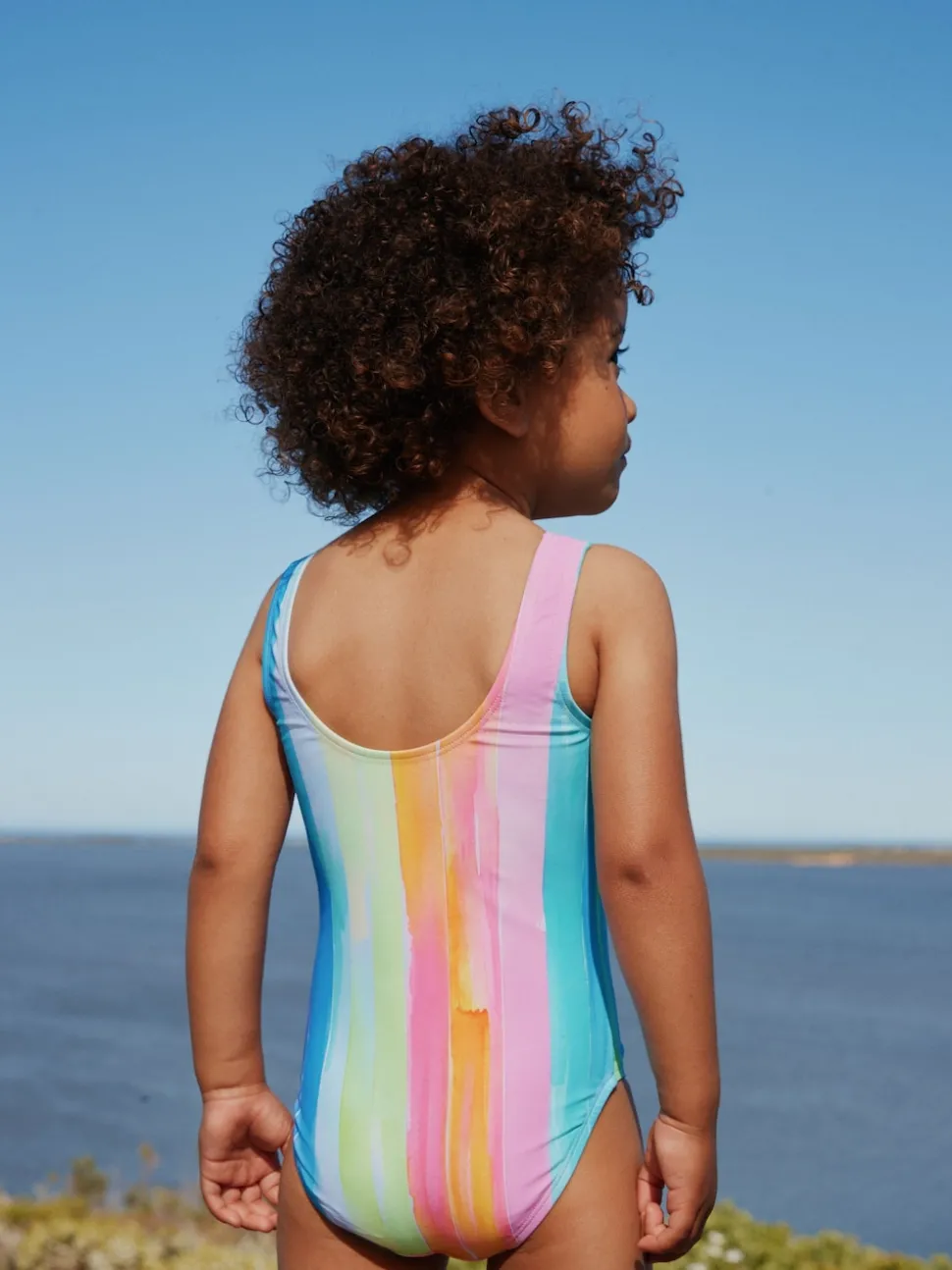 Rainbow Stripe Swimsuit (3mths-10yrs)