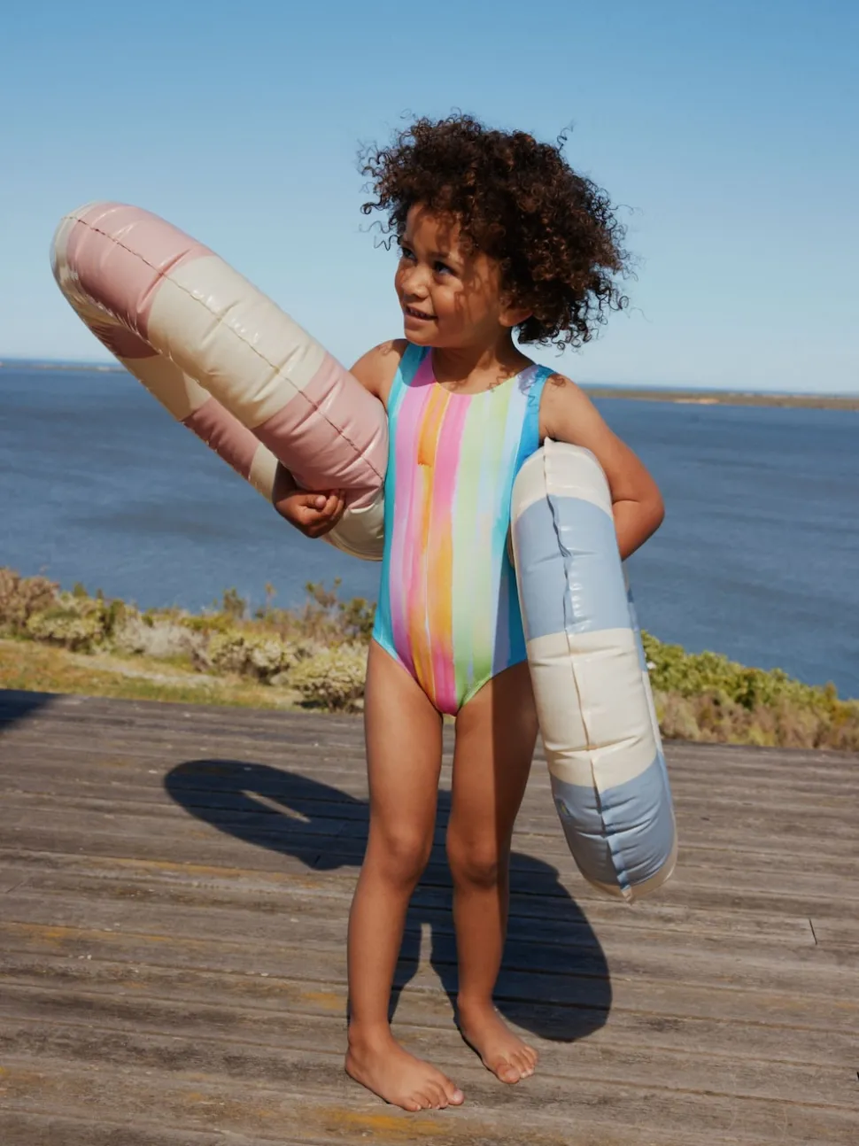 Rainbow Stripe Swimsuit (3mths-10yrs)