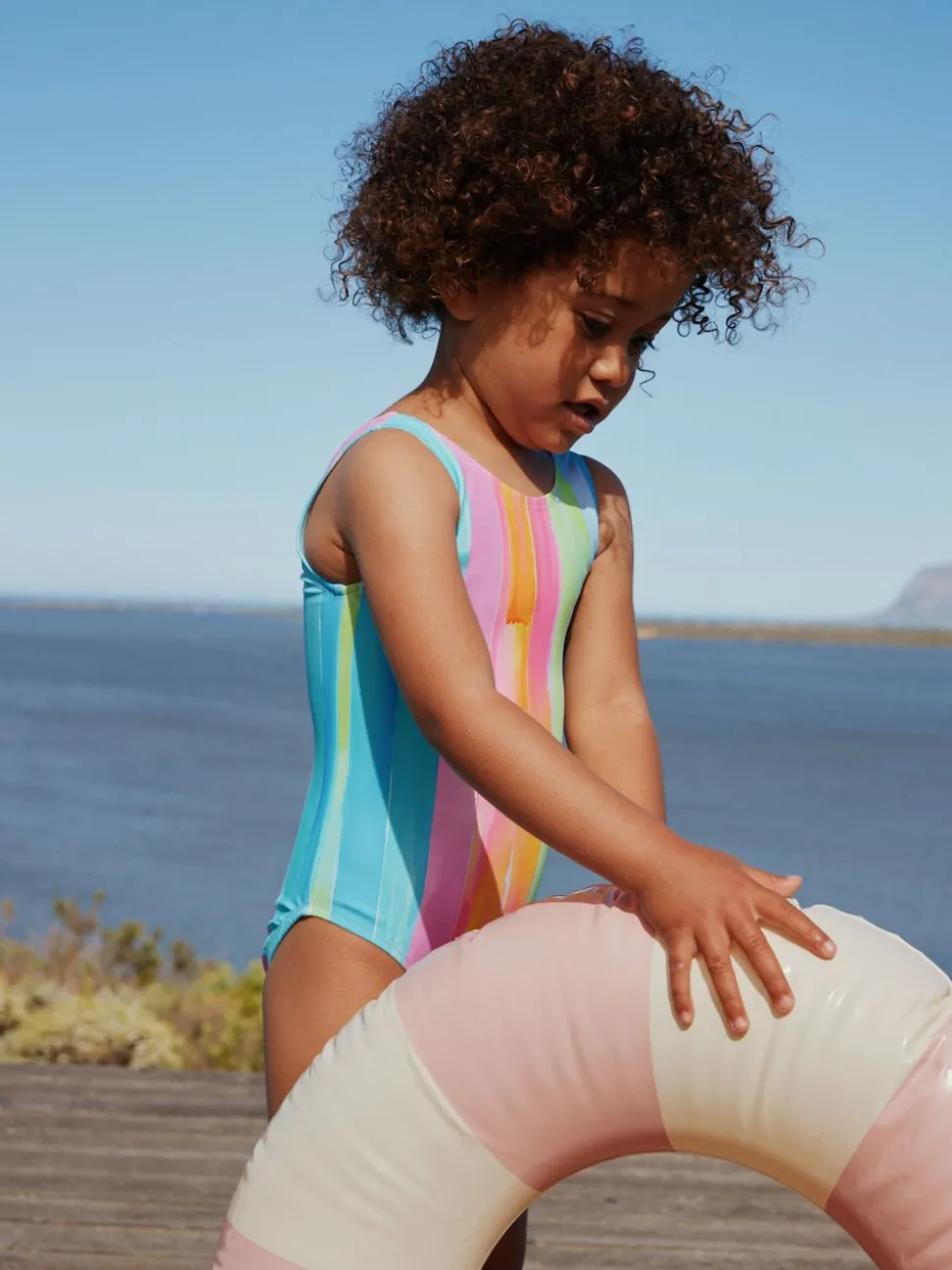 Rainbow Stripe Swimsuit (3mths-10yrs)