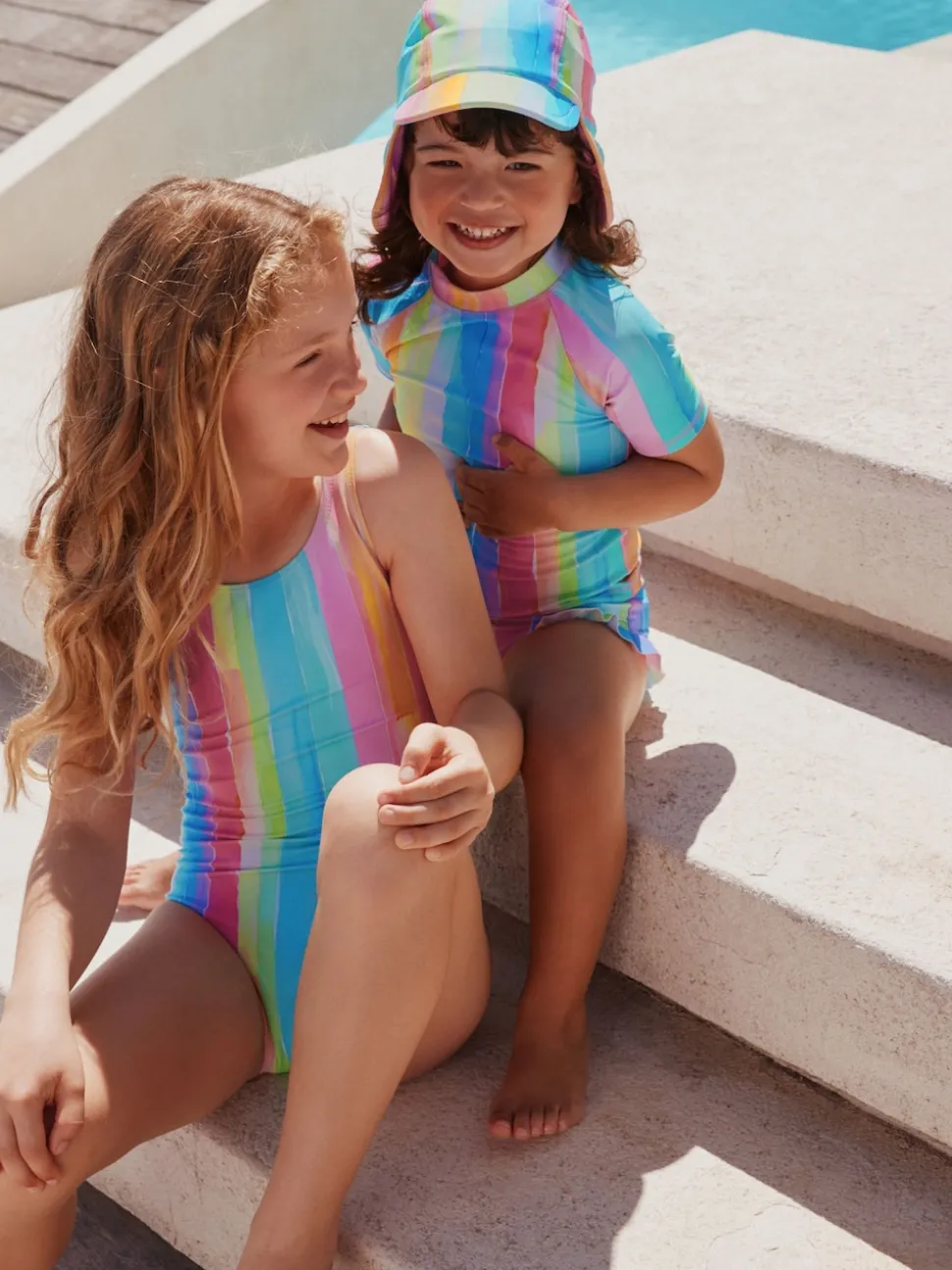 Rainbow Stripe Swimsuit (3mths-10yrs)