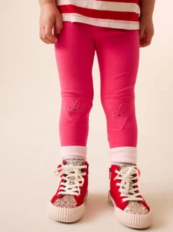 Red Heart Embellished Leggings (3mths-7yrs)