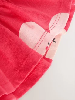 Red Heart Short Sleeve Peplum T-Shirt (3mths-7yrs)