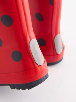 Red Ladybird Handle Wellies