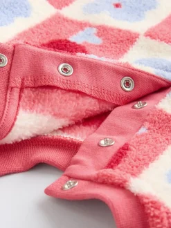 Red/ Purple Check Baby Fleece Tops and Leggings Set 2 Piece (0mths-2yrs)