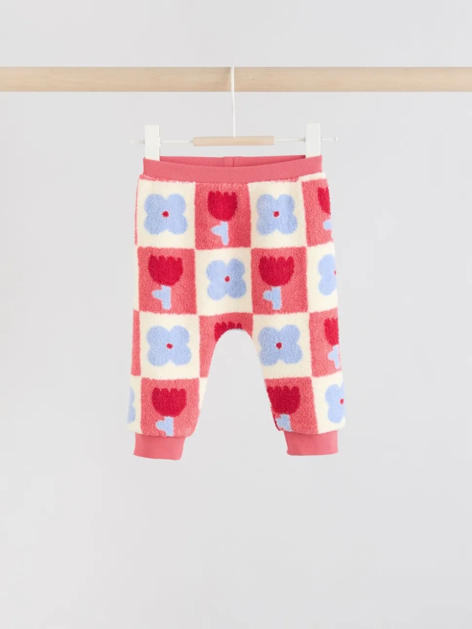 Red/ Purple Check Baby Fleece Tops and Leggings Set 2 Piece (0mths-2yrs)