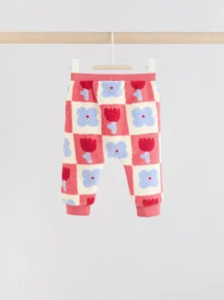 Red/ Purple Check Baby Fleece Tops and Leggings Set 2 Piece (0mths-2yrs)
