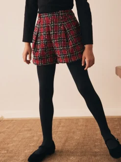 Red Check Shorts (3-16yrs)