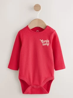 Red Christmas Baby Bodysuit
