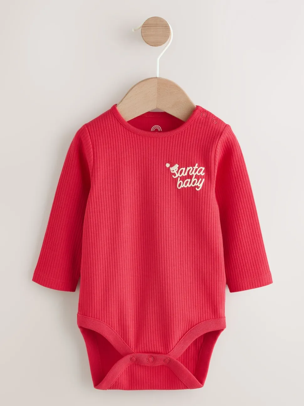 Red Christmas Baby Bodysuit