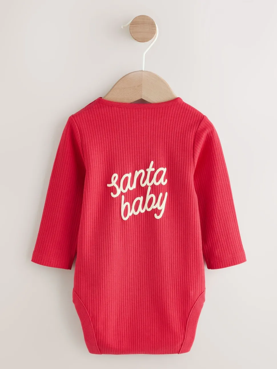 Red Christmas Baby Bodysuit