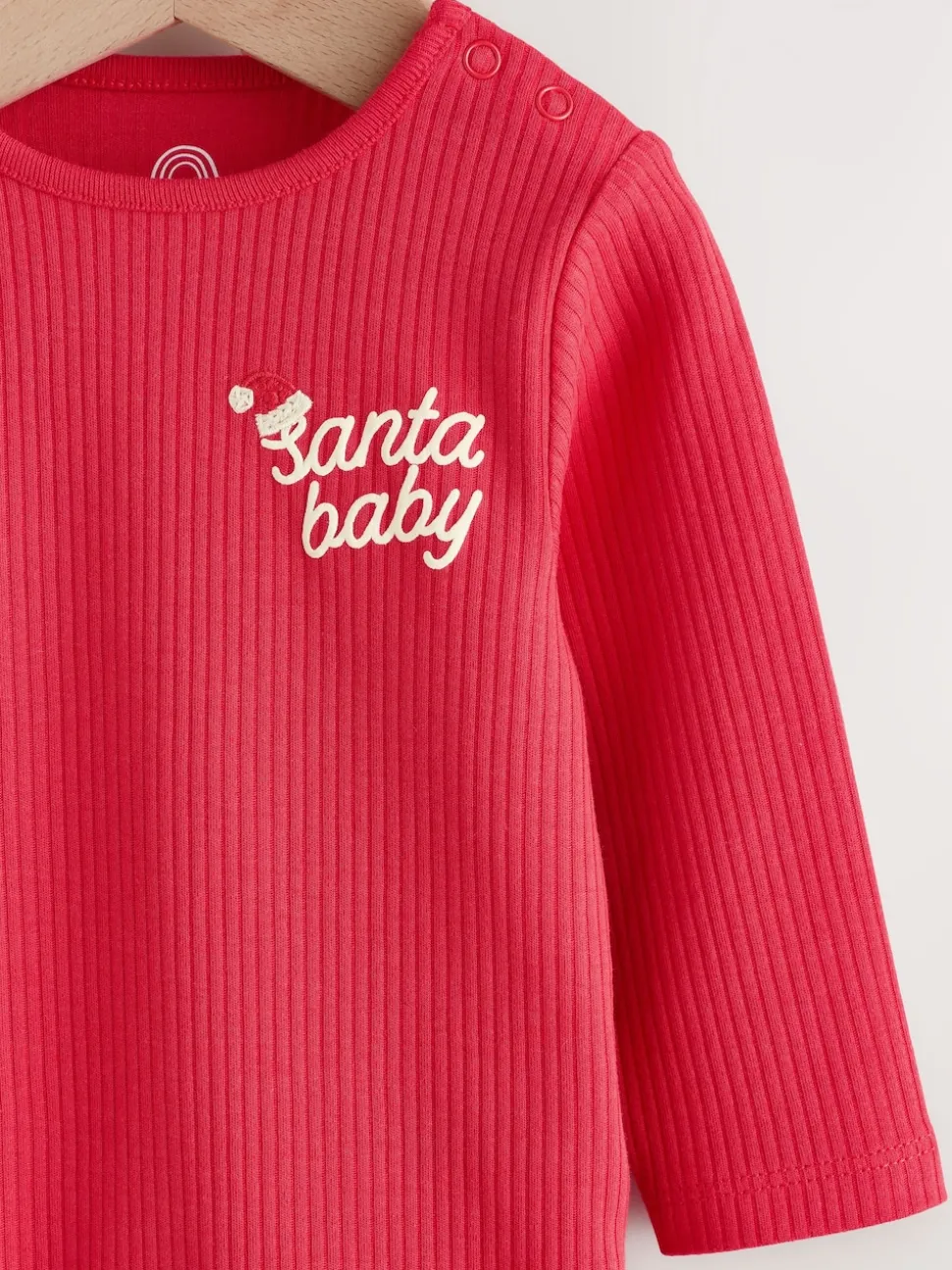 Red Christmas Baby Bodysuit
