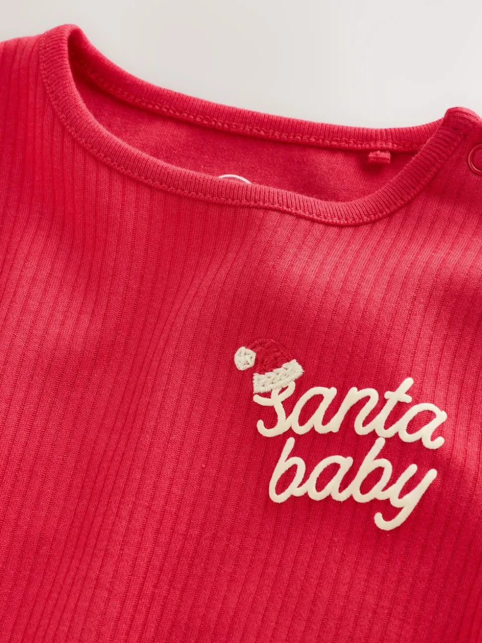 Red Christmas Baby Bodysuit