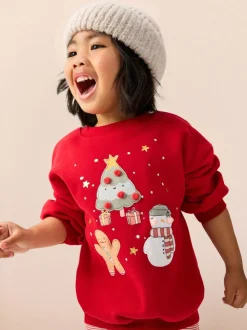 Red Christmas Characters Sweatshirt & Leggings Set (3mths-7yrs)