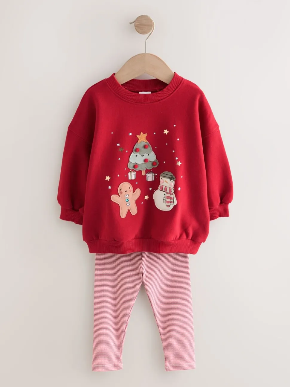 Red Christmas Characters Sweatshirt & Leggings Set (3mths-7yrs)