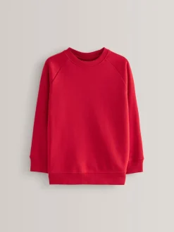 Red Crew Neck School Sweater (3-17yrs)