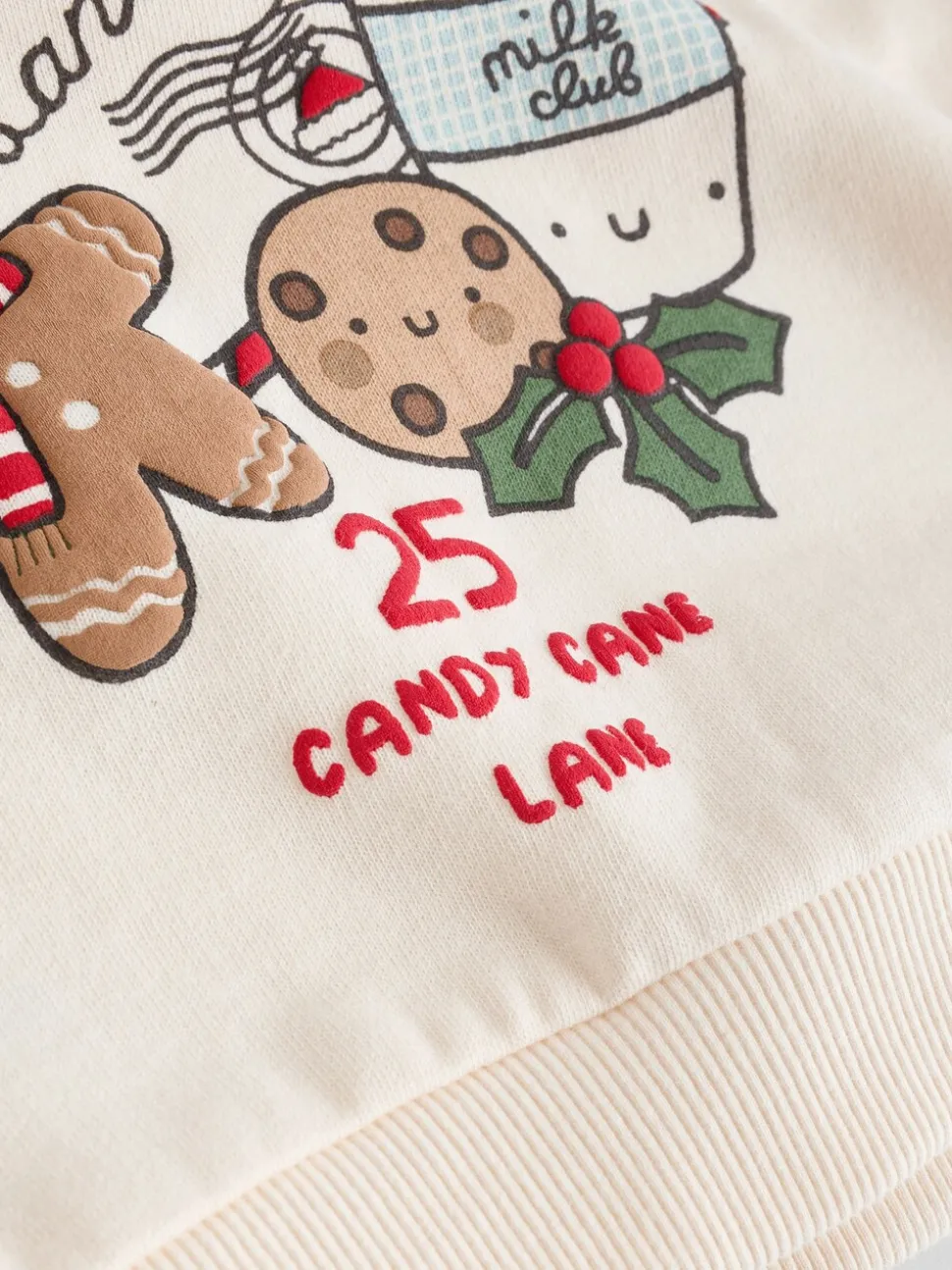 Red Graphic Print Christmas Sweat and Joggers Baby Set (0mths-2yrs)