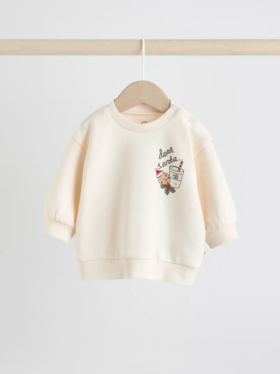 Red Graphic Print Christmas Sweat and Joggers Baby Set (0mths-2yrs)