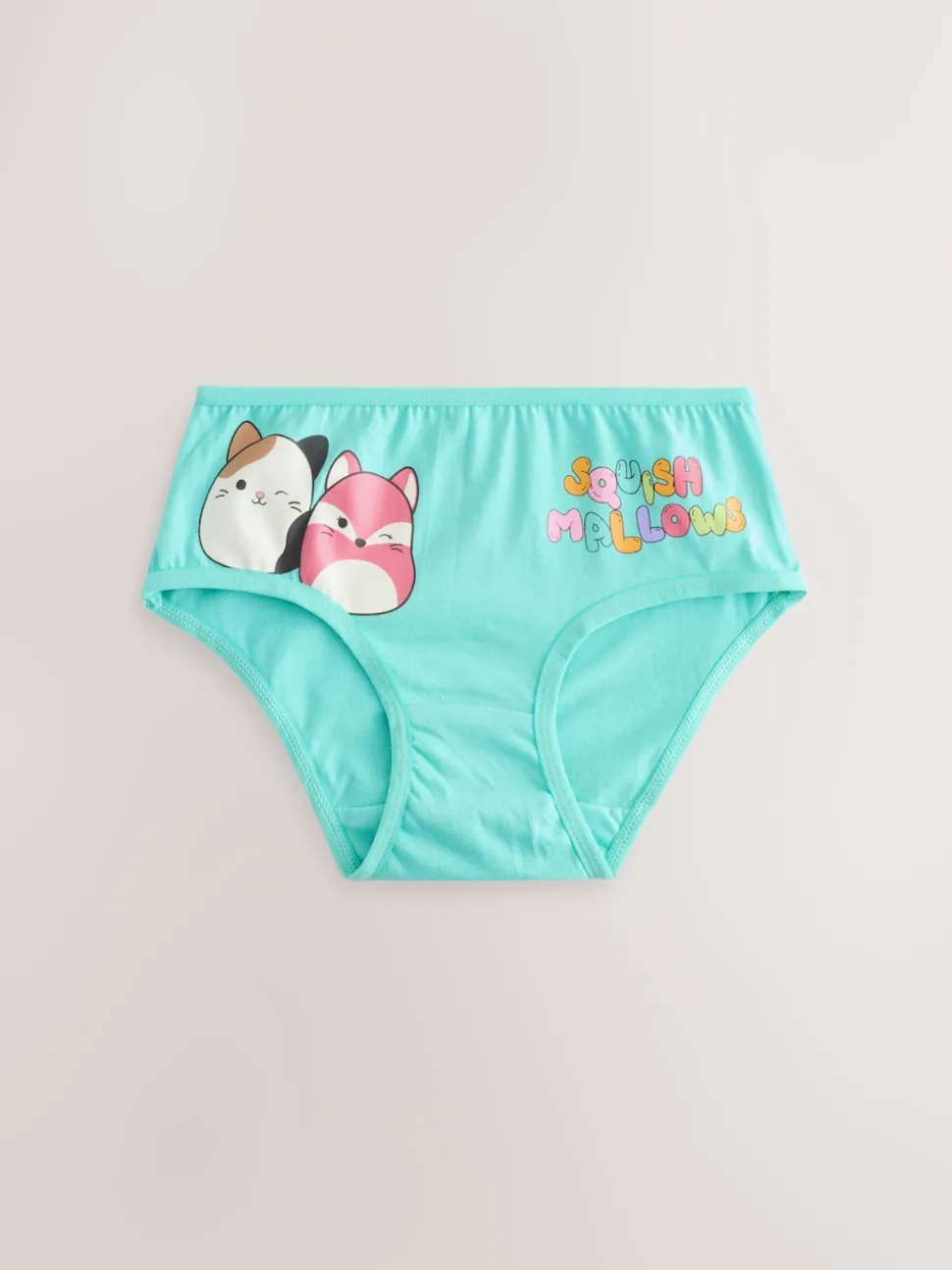Red/Green 100% Cotton Squishmallow Briefs 5 Pack (5-14yrs)