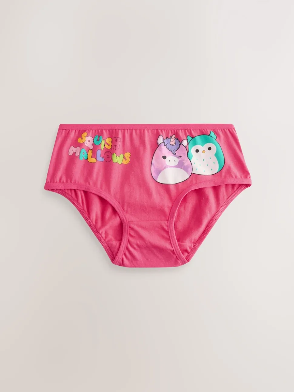 Red/Green 100% Cotton Squishmallow Briefs 5 Pack (5-14yrs)