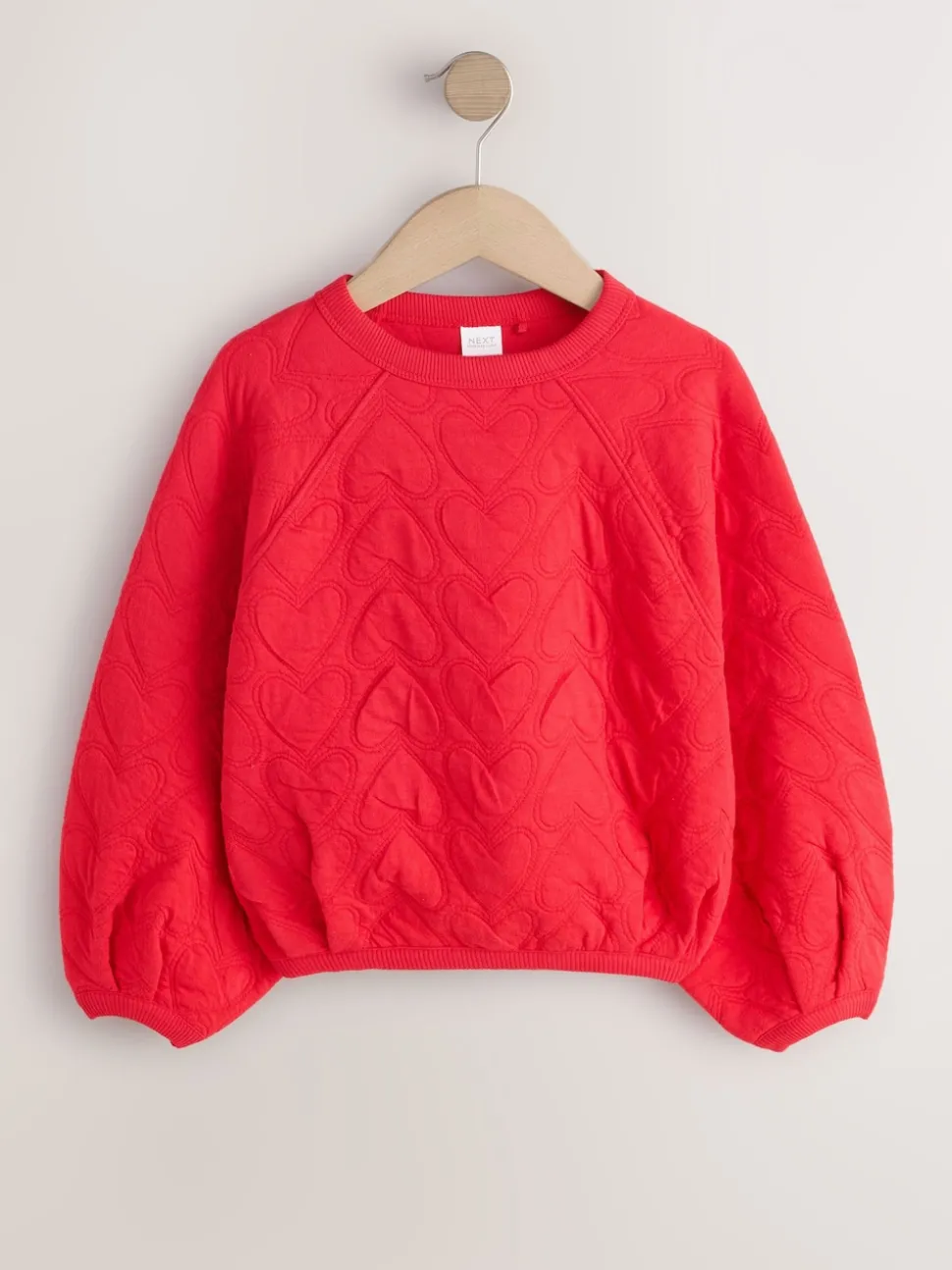Red Heart Quilted Sweatshirt (3-16yrs)