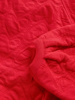 Red Heart Quilted Sweatshirt (3-16yrs)