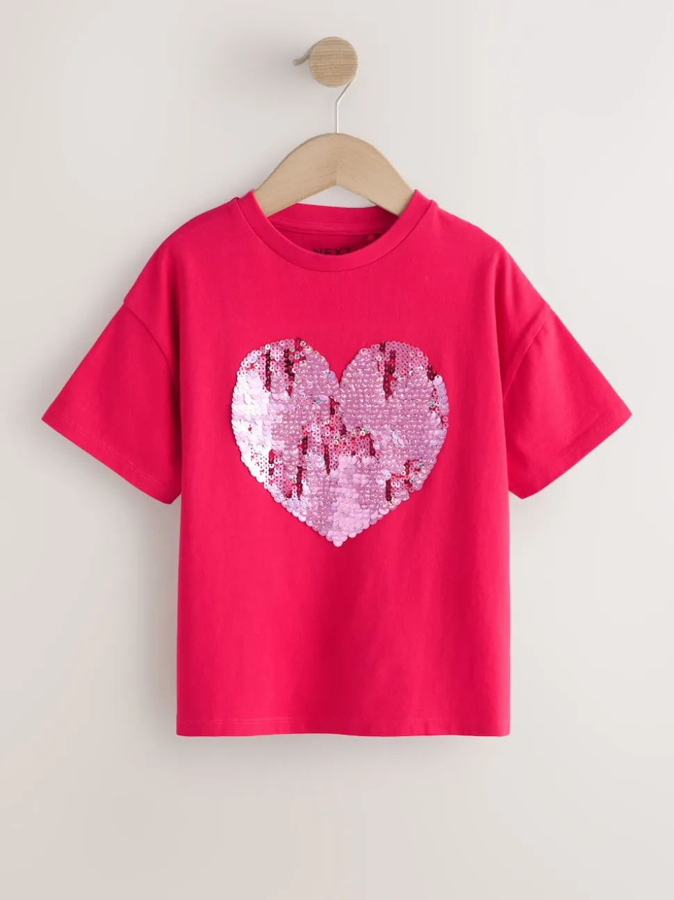 Red Heart Sequin T-Shirt (3-16yrs)