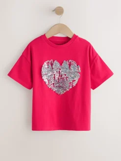 Red Heart Sequin T-Shirt (3-16yrs)