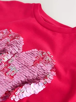 Red Heart Sequin T-Shirt (3-16yrs)